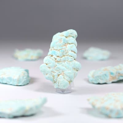 Cristal Geométrico De Turquesa de 3 cm