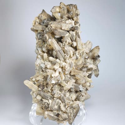 Drusa De Cuarzo Ahumado de 23 X 12.4 cm