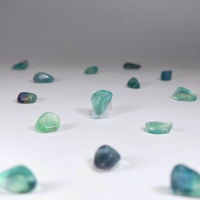 Gema De Fluorita Verde de 1 cm