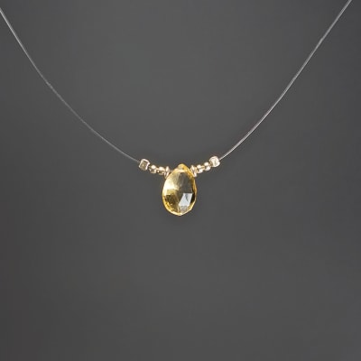 Hilo Invisible De Cuarzo Amatista Horneado