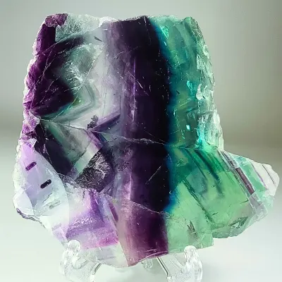 Lámina De Fluorita Multicolor de 10 cm1