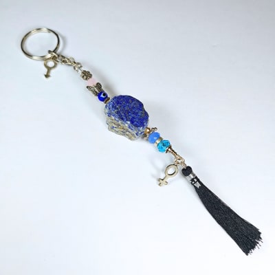 Llavero Trozo Bruto De Lapislázuli1