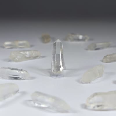 Maestro Biterminado De Cuarzo Cristal de 2.5 cm