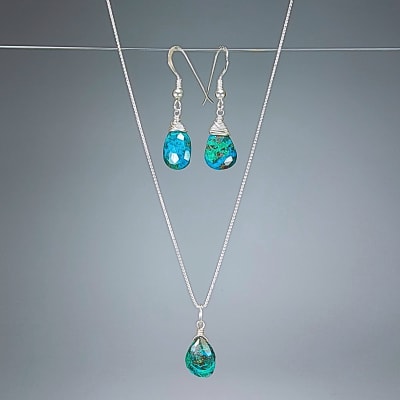 Mini Conjunto De Crisocola de 10 mm1