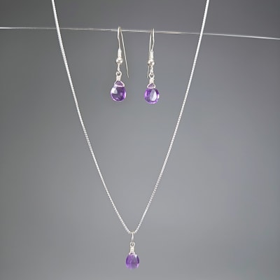 Mini Conjunto De Cuarzo Amatista Lila de 7 mm1