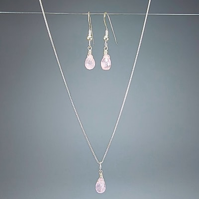 Mini Conjunto De Morganita de 8 mm