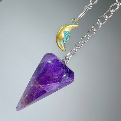 Péndulo Cuarzo Amatista Violeta de 40 mm1