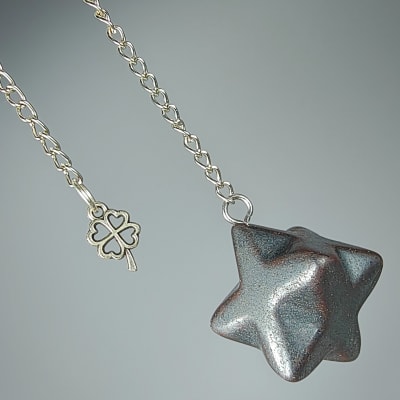 Péndulo Merkabá De Hematite de 30 mm