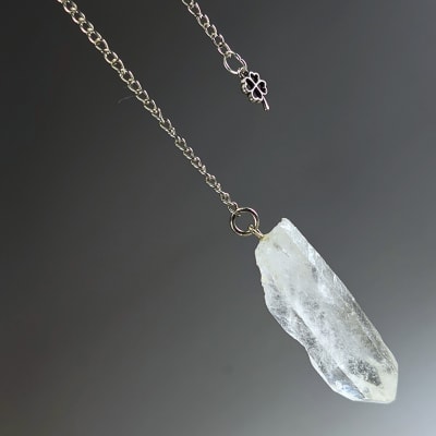 Péndulo Punta Cristalina De Cuarzo Cristal de 40 mm1