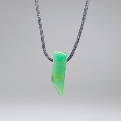 Paleta De Aventurina Verde Y Fantasía Plateada1