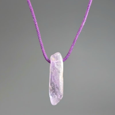 Paleta De Cuarzo Amatista Lila Y Fantasía Plateada1