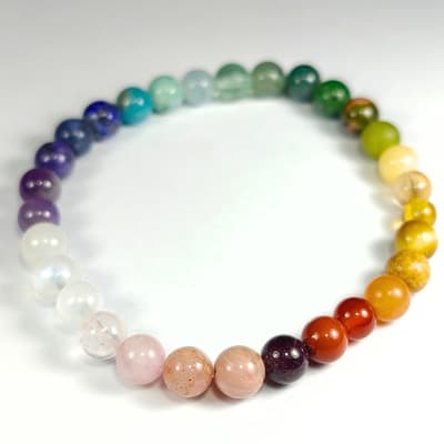 Pulsera Arcoíris en Perlas de 6 mm