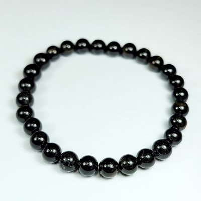 Pulsera Cromática De Turmalina Amarilla en Perlas Seleccionadas de 6 mm1