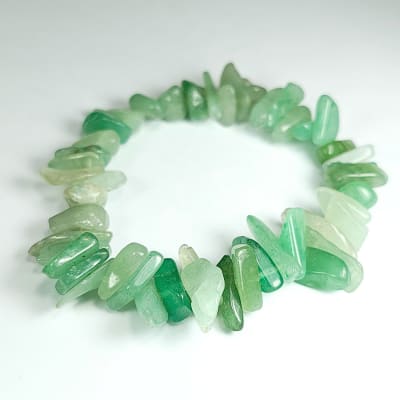 Pulsera De Aventurina Verde Irregular de 10 mm1