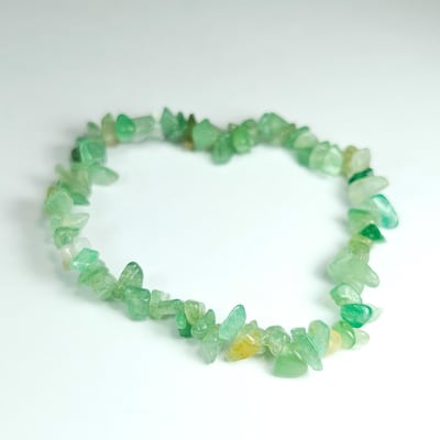 Pulsera De Aventurina Verde Irregular de 4 mm