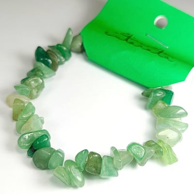Pulsera De Aventurina Verde Irregular de 8 mm1