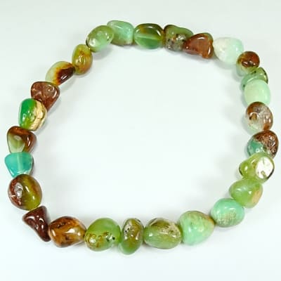 Pulsera De Crisoprasa en Porotos desde 5 mm