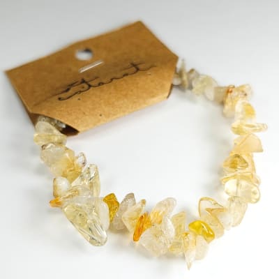 Pulsera De Cuarzo Amatista Horneado Irregular de 8 mm