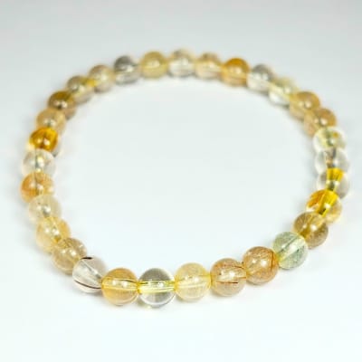 Pulsera De Cuarzo Rutilo en Perlas de 6 mm1