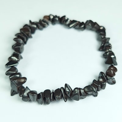 Pulsera De Hematite Irregular de 4 mm