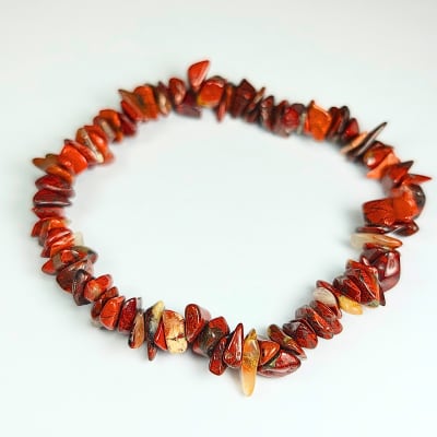 Pulsera De Jaspe Estriado Irregular de 6 mm