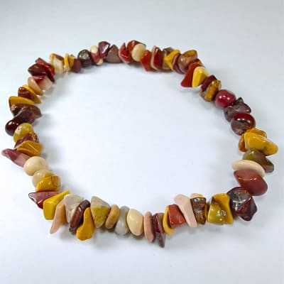 Pulsera De Jaspe Mookaíta Multicolor Irregular de 4 mm