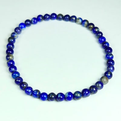 Pulsera De Lapislázuli en Perlas de 4 mm
