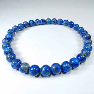 Pulsera De Lapislázuli en Perlas de 5 mm