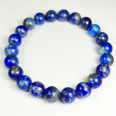 Pulsera De Lapislázuli en Perlas de 8 mm1