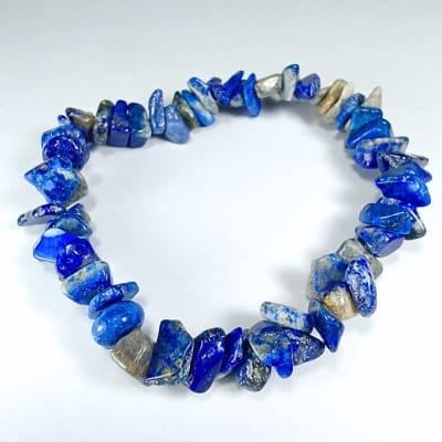 Pulsera De Lapislázuli Irregular de 6 mm1