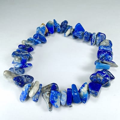 Pulsera De Lapislázuli Irregular de 8 mm