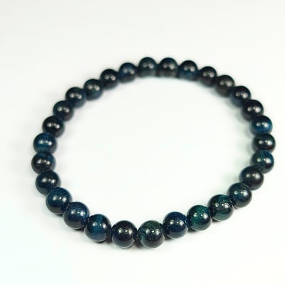Pulsera De Ojo De Halcón en Perlas de 6 mm