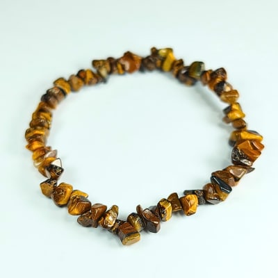 Pulsera De Ojo De Tigre Irregular de 4 mm