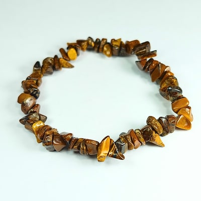 Pulsera De Ojo De Tigre Irregular de 6 mm