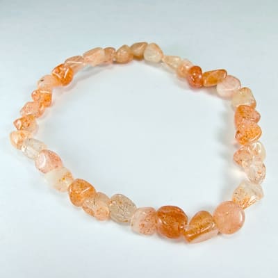 Pulsera De Piedra Sol en Porotos de 4 mm