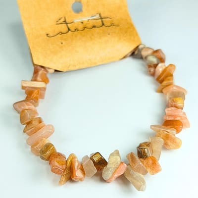 Pulsera De Piedra Sol Irregular de 6 mm