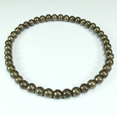 Pulsera De Pirita en Perlas de 4 mm1