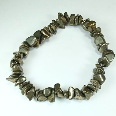 Pulsera De Pirita Irregular de 6 mm