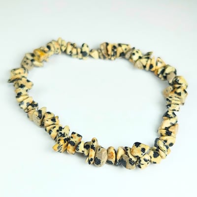 Pulsera De Porfirita Irregular de 6 mm