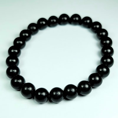 Pulsera De Shungita en Perlas de 8 mm
