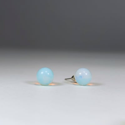 Puntos De Opalina Acrílica Y Fantasía Plateada de 8 mm1