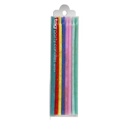 VELAS CUMPLEAÑOS MULTICOLOR-BRILLO L VELAS CUMPLEAÑOS MULTICOLOR-BRILLO L