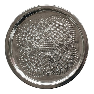 BANDEJA REDONDA EMBOSSED METAL M BANDEJA REDONDA EMBOSSED METAL M