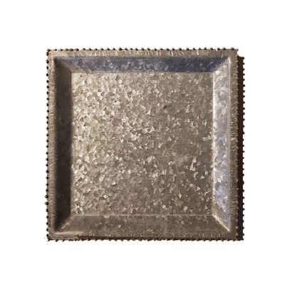 BANDEJA DECORATIVA CUADRADA GALVANIZADA L BANDEJA DECORATIVA CUADRADA GALVANIZADA L