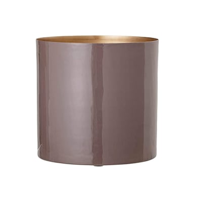 FLORERO METAL ESMALTADO GRIS FLORERO METAL ESMALTADO GRIS