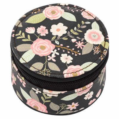 ESTUCHE REDONDO CHARCOAL FLOWER ESTUCHE REDONDO CHARCOAL FLOWER