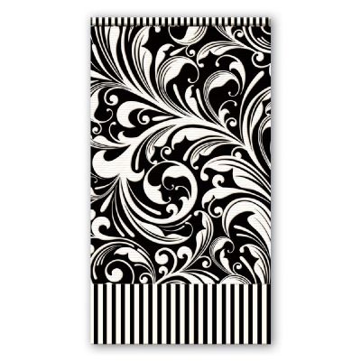 SERVILLETA BLACK FLORENTINE HOSTESS SERVILLETA BLACK FLORENTINE HOSTESS