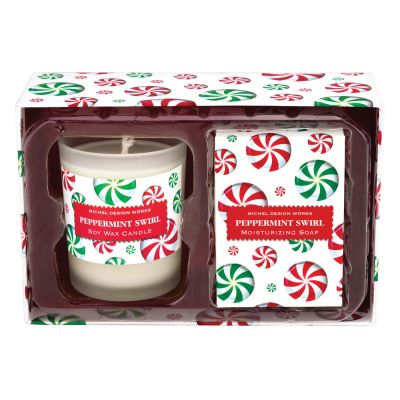 SET VELA Y JABÓN PEPPERMINT SWIRL SET VELA Y JABÓN PEPPERMINT SWIRL