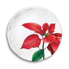MELAMINA PLATO ENSALADA POINSETTIA B MELAMINA PLATO ENSALADA POINSETTIA B