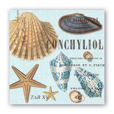 SERVILLETA SEASHELLS COCKTAIL SERVILLETA SEASHELLS COCKTAIL